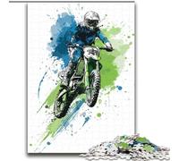 Rompecabezas de Acuarela de Motocicleta de 2000 Piezas para Adultos, un desafío para la Inteligencia Cerebral, Juguetes adictivos para la decoración del hogar (70x100cm)