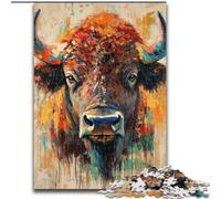 Rompecabezas de Acuarela de Yak para Adolescentes, 1000 Piezas, Juguete Educativo Intelectual descompresor, Juego Educativo para cumpleaños y Navidad 26x38cm