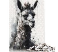 Rompecabezas de Acuarela Llama Beauty para Adultos y Adolescentes, 500 Piezas, a Partir de 12 años, 52 x 38 cm.