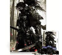 Rompecabezas de Acuarela Ninja Samurai para Adultos, 1000 Piezas, fortalece la Memoria, vínculo Familiar, Bordes limpios, Regalo de cumpleaños (38x26cm)
