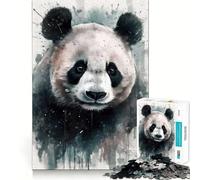 Rompecabezas de Acuarela Panda Beauty para Adultos, 1000 Piezas, fortalece la Memoria, vínculo Familiar, Bordes limpios, Regalo de cumpleaños (38x52cm)