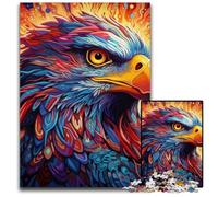 Rompecabezas de águila Colorida de 1000 Piezas para Adultos. Ideal para Parejas, Navidad, Año Nuevo y San Valentín. 26x38cm/10,23x14,96 Pulgadas.