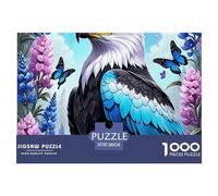Rompecabezas de águilas 1000 Piezas, Juego animalier de dificultad Extrema, Juego Educativo, decoración del hogar, Regalo Ideal para Amantes de los Juegos educativos, 38x26cm/1000pcs