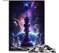 Rompecabezas de ajedrez cósmico de 1000 Piezas para Adultos ¡Cada Pieza es única! Un Juego desafiante y Divertido para Toda la Familia (26x38cm)