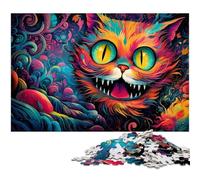 Rompecabezas de Alicia en el país de Las Maravillas 1000 Piezas para Adultos. Regalo para un desafío Mental. Actividad educativa para Adolescentes. 26x38cm/10,23x14,96 Pulgadas.