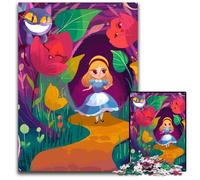 Rompecabezas de Alicia en el país de Las Maravillas para Adultos 1000 Piezas Divertido y Familiar Adolescentes 1000 Piezas (38 x 26 cm)