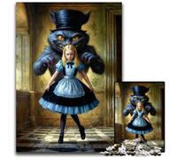 Rompecabezas de Alicia y el Gato de Cheshire para Adultos 1000 Piezas desafiante Educativo para Adolescentes (38 x 26 cm)