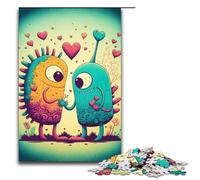 Rompecabezas de Alien Love Duo para Adultos 1000 Piezas desafiantes para Decorar Familiar 75 x 50 cm