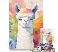 Rompecabezas de Alpaca con Meme, 1000 Piezas para Adultos, estimulación cognitiva, Escape Tranquilo, Corte preciso, Regalo de Temporada (50x75cm)
