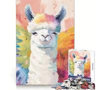 Rompecabezas de Alpaca con Meme de 1000 Piezas para Adolescentes desafío Mental, Ocio Relajado, Ajuste (38x26cm)
