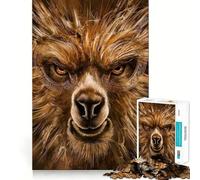 Rompecabezas de Alpaca de 1000 Piezas para Adultos,Juego de concentración Mental,Manualidades de Corte de Alta precisión,Actividad para Fortalecer los Lazos Familiares (50x75cm)