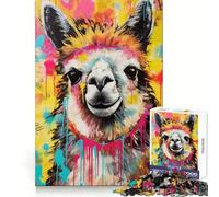 Rompecabezas de Alpaca Estilo Pop Art para decoración del hogar, 1000 Piezas, para Adolescentes, para ejercitar la Mente, diversión Tranquila, Bordes Suaves, Regalo de cumpleaños (38x52cm)