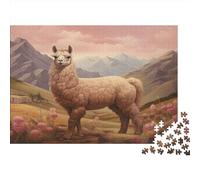 Rompecabezas de Alpaca for Adultos, Divertido Juego Intelectual de 1000 Piezas, Juego Educativo, desafío de decoración del hogar, Educativo(Style-5)