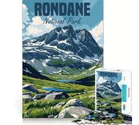 Rompecabezas de Alta dificultad del Parque Nacional Rondane para Adultos, 1000 Piezas, Recall Boost Quiet Calm Smooth Cut Classic Gift (38x52cm)