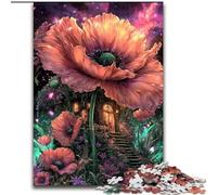 Rompecabezas de Amapolas de fantasía para Adultos y Adolescentes Juego desafiante Cada Pieza es única Diversión Familiar desafiante (50x75cm)