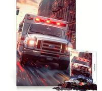 Rompecabezas de Ambulancia en la Ciudad para Adolescentes, 1000 Piezas, para estimular la Memoria, relajación y Entretenimiento Regalar en Navidad (50x75cm)