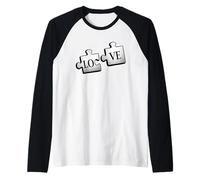 Rompecabezas de amor Camiseta Manga Raglan