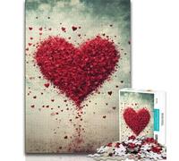 Rompecabezas de Amor para Adultos y Adolescentes, Ayuda a ejercitar el Cerebro, Juguetes adictivos para Cultivar la Paciencia, Adecuado para Parejas, 38x26cm