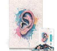 Rompecabezas de anatomía de la Oreja en Acuarela 1000 Piezas para desarrollar la Memoria Divertido de Calidad Profesional Ideal para Recortar Mente (50x75cm)