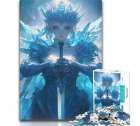 Rompecabezas de ángeles de Anime para Adultos y Adolescentes, 1000 Piezas, Ideal para Pasar el rato en casa, con póster y Hoja de Trivia a Juego (38x26cm)