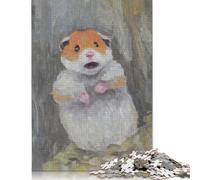 Rompecabezas de Animales con diseño de hámster Meme para Adultos. Encaja Perfectamente. Rompecabezas geniales para Adultos y Adolescentes. 1000 Piezas (75 x 50 cm).