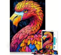 Rompecabezas de Animales con Retratos de flamencos Vibrantes para Adultos,1000 Piezas,Juego Think Boost,Estructura de Encaje precisa,fácil de Aprender,diversión para Toda la Familia (38x52cm)