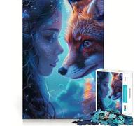 Rompecabezas de Animales de Galaxia mística para Adultos, 1000 Piezas, Juguete para concentrarse, Relajarse, Bordes Ajustados, selección de Deseos de Papá Noel (50x75cm)