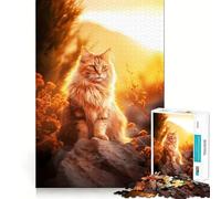 Rompecabezas de Animales,Gatos y Naturaleza,1000 Piezas,Divertido,para estimular la concentración,Cortado con láser para un Ajuste, Actividad para Compartir con Seres Queridos (38x52cm)