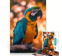 Rompecabezas de Animales Loro al Atardecer para Adultos, 1000 Piezas, Logic Boost Toy Group, Joy Premium Edge, Sorpresa de cumpleaños (38x26cm)