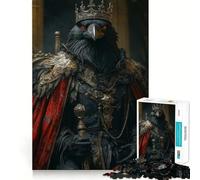Rompecabezas de Animales Raven King para Adultos, 1000 Piezas, Juego Inteligente, Divertido y Relajante, Ideal para armar, Regalo preciado (38x52cm)