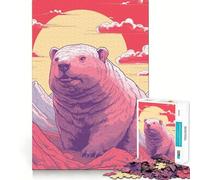 Rompecabezas de Animales Risograph para Adolescentes, 1000 Piezas, Juguete Inteligente para aliviar el estrés, Borde Afilado, Regalo de cumpleaños (38x52cm)