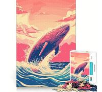 Rompecabezas de Animales Risograph para Adultos, 1000 Piezas, Mejora la Memoria, relaja la Mente, Pieza de colección de Arte de Bordes Afilados (50x75cm)