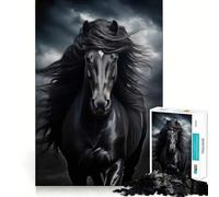 Rompecabezas de Animales Salvajes,Caballos,1000 Piezas,para Adultos,Juego de lógica,Corte de precisión,Bordes Lisos, reuniones Familiares (50x75cm)