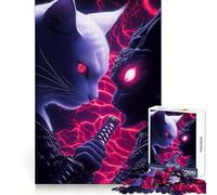 Rompecabezas de Animales Samurai Devon Rex Cat Showdown de 1000 Piezas para Adolescentes Juguete de razonamiento y Habilidad Divertido y Relajante Corte preciso Regalo Ideal (50x75cm)