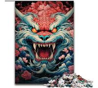 Rompecabezas de Animales y Dragones de Colores, 1000 Piezas para Adolescentes, Juego desafiante y Educativo para Toda la Familia, Ideal para cumpleaños y Navidad (50x75cm)