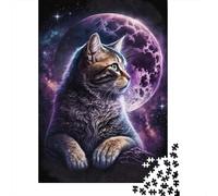 Rompecabezas de Animales y Gatos, 1000 Piezas (75 x 50 cm), cartón 100% Reciclado, Ideal para niños y Adultos.