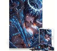 Rompecabezas de Anime Angel Warrior with Sword para Adultos 1000 Piezas para Entrenar la Memoria Tiempo Bien invertido Bordes precisos (50x75cm)
