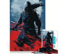 Rompecabezas de Anime Azul japonés Shinobi Teenagers de 1000 Piezas Juego de Memoria Mental Cierre Seguro Sin Piezas Sueltas Ideal para Viajar Juego para ejercitar la Mente (38x52cm)