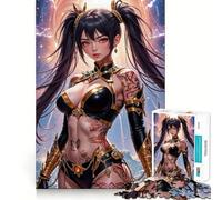 Rompecabezas de Anime Battle Queen para Adultos,1000 Piezas,Juego Think Boost,Estructura de Encaje precisa,fácil de Aprender,diversión para Toda la Familia (50x75cm)