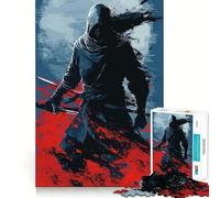 Rompecabezas de Anime Blue Japan Shinobi de 1000 Piezas,Juguete Que desafía la Mente,Troquelado de Alta precisión,Divertido desafío para el Tiempo de Espera (38x26cm)