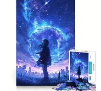 Rompecabezas de Anime Cielo Nocturno de 1000 Piezas para Adultos Fortalece la Memoria, relájate y Disfruta del Tiempo Libre Regalo de cumpleaños (50x75cm)