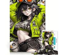 Rompecabezas de Anime con búhos para Adolescentes 1000 Piezas Divertido y Estimulante con componentes Resistentes y de Corte Limpio Actividad para Compartir con los niños (38x52cm)
