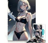 Rompecabezas de Anime con diseño de Chica ángel para Adolescentes,1000 Piezas,Divertido y Estimulante,con componentes Resistentes y de Corte Limpio Una Actividad entrañable para Compartir (38x26cm)