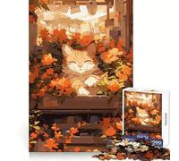 Rompecabezas de Anime con diseño de Gato Florista, 1000 Piezas para Adultos Piensa estratégicamente, Disfruta de una escapada Tranquila Ajuste preciso Un Regalo Encantador (38x26cm)