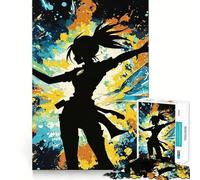 Rompecabezas de Anime con Fuegos Artificiales,1000 Piezas,Juego Interactivo para estimular el Pensamiento,Cierre Seguro,sin Piezas Sueltas,desafío Mental para el hogar (38x26cm)