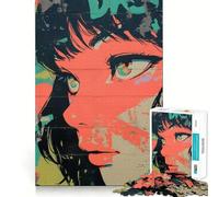 Rompecabezas de Anime con grafitis,1000 Piezas,diversión Garantizada,tecnología Avanzada de Corte láser,Juguete de Entretenimiento para Interiores (38x52cm)
