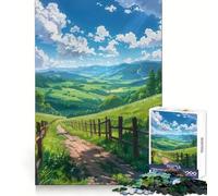 Rompecabezas de Anime con temática campestre para Adultos, 1000 Piezas para Entrenar la Memoria, Tiempo Bien invertido, Bordes precisos, (38x52cm)