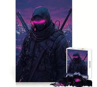 Rompecabezas de Anime Cyberpunk Ninja de 1000 Piezas para Adolescentes Claridad Mental, diversión Tranquila, Cierre Perfecto, Regalo de Temporada (50x75cm)