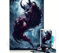 Rompecabezas de Anime de 1000 Piezas con temática de Vampiros y Chicas Juguete para Adultos Que desafía la Mente Corte preciso,alineación Actividad Divertida para Toda la Familia (50x75cm)