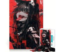 Rompecabezas de Anime de Chica Gato Vampiro para Adolescentes,1000 Piezas,Divertido Juego de Memoria,Superficie Lisa sin Rebabas,Regalo de cumpleaños,Juguete para ejercitar la Mente (38x26cm)